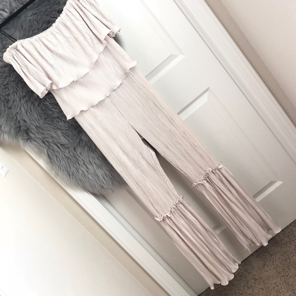 off the shoulder jumpsuit - Picture 6 of 8